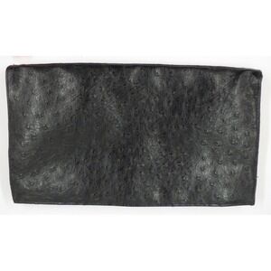 Bueno Black Textured Leather Clutch‎ Handbag
